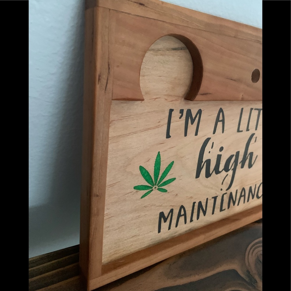 New!!!! Handcrafted rolling/valet tray - Picture 2 of 3